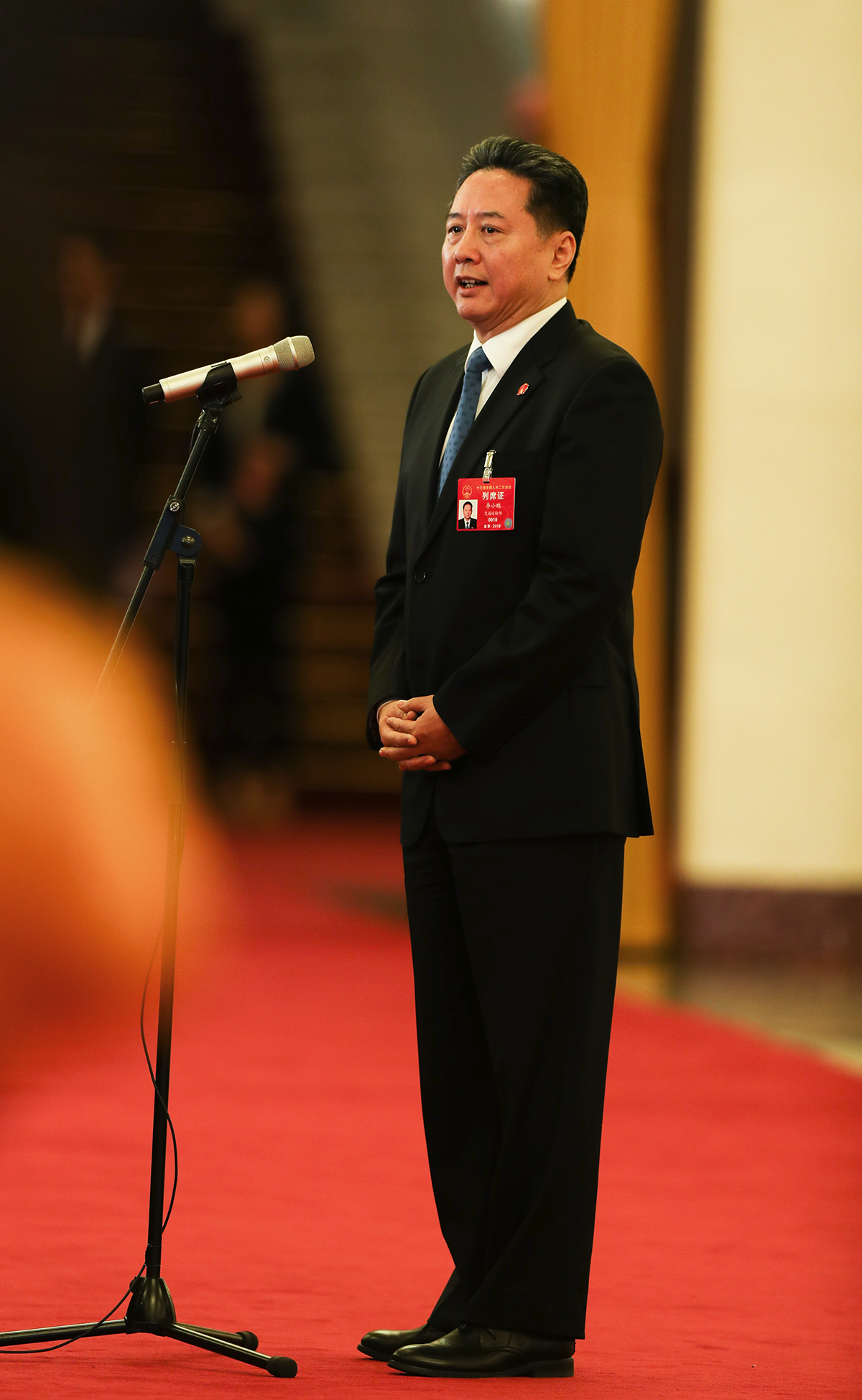 2019年全国两会第二场“部长通道”在人民大会堂举行