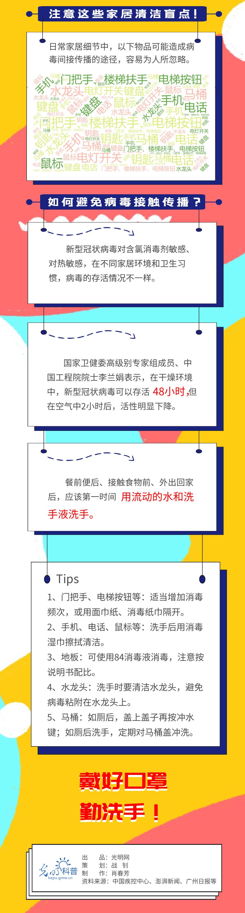 【防疫科普】宅在家里也要小心！注意家居环境病毒接触传播风险