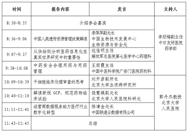 直播|医药信息研究与应用暨第三届临床研究规范化管理高峰论坛