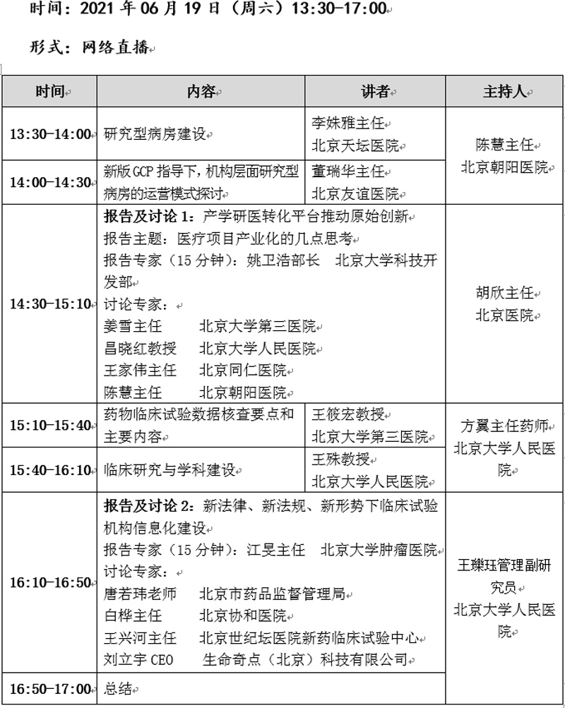 直播| 医药信息研究与应用暨第四届临床研究规范化管理高峰论坛