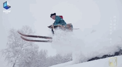 起源中国！人类最古老的滑雪方式，帅呆！