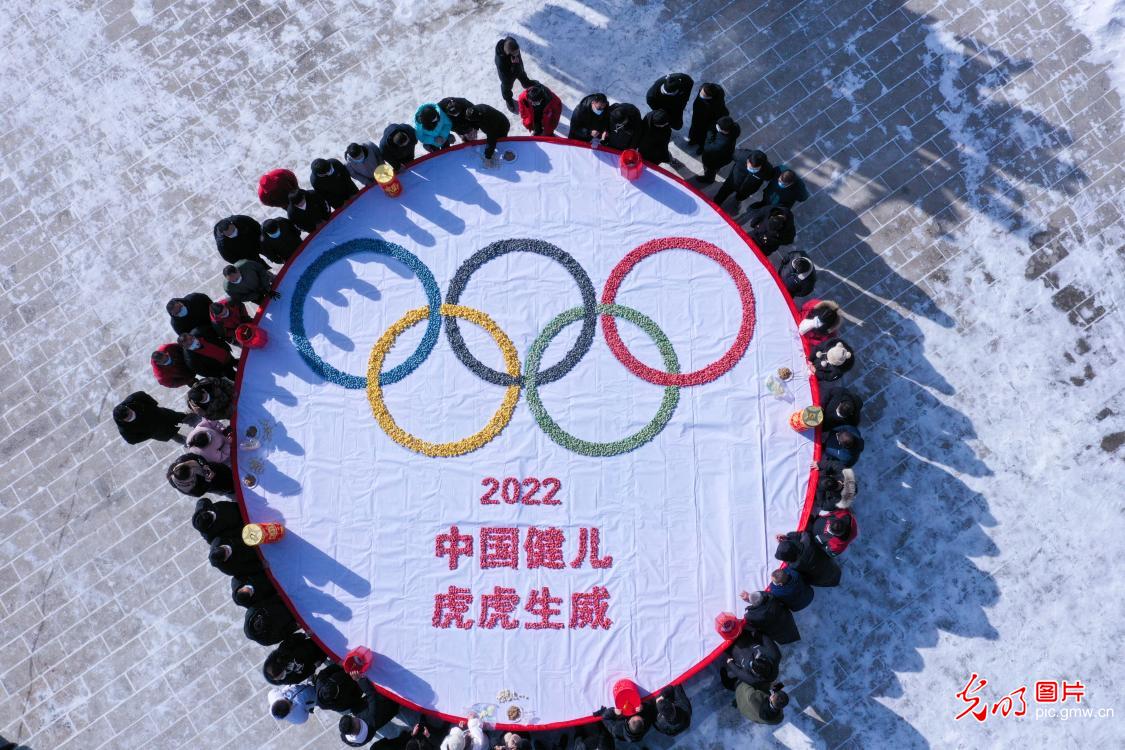 2022枚彩饺拼五环迎冬奥