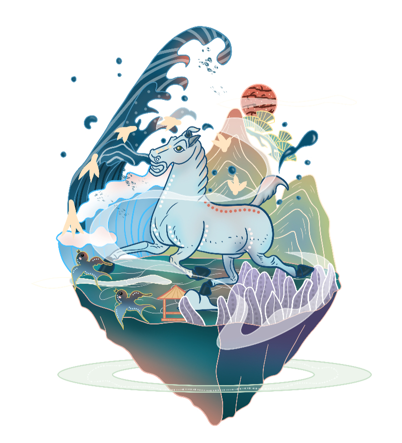 创意案例：“马踏飞燕”国潮图案设计