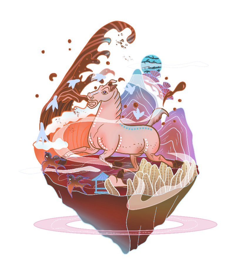 创意案例：“马踏飞燕”国潮图案设计