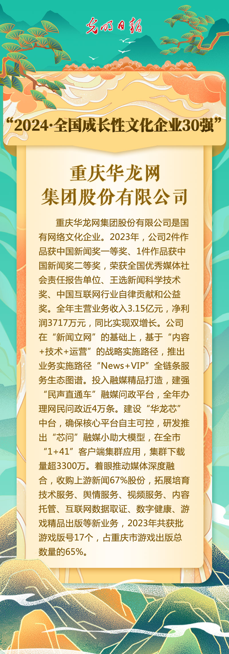 重庆华龙网集团股份有限公司