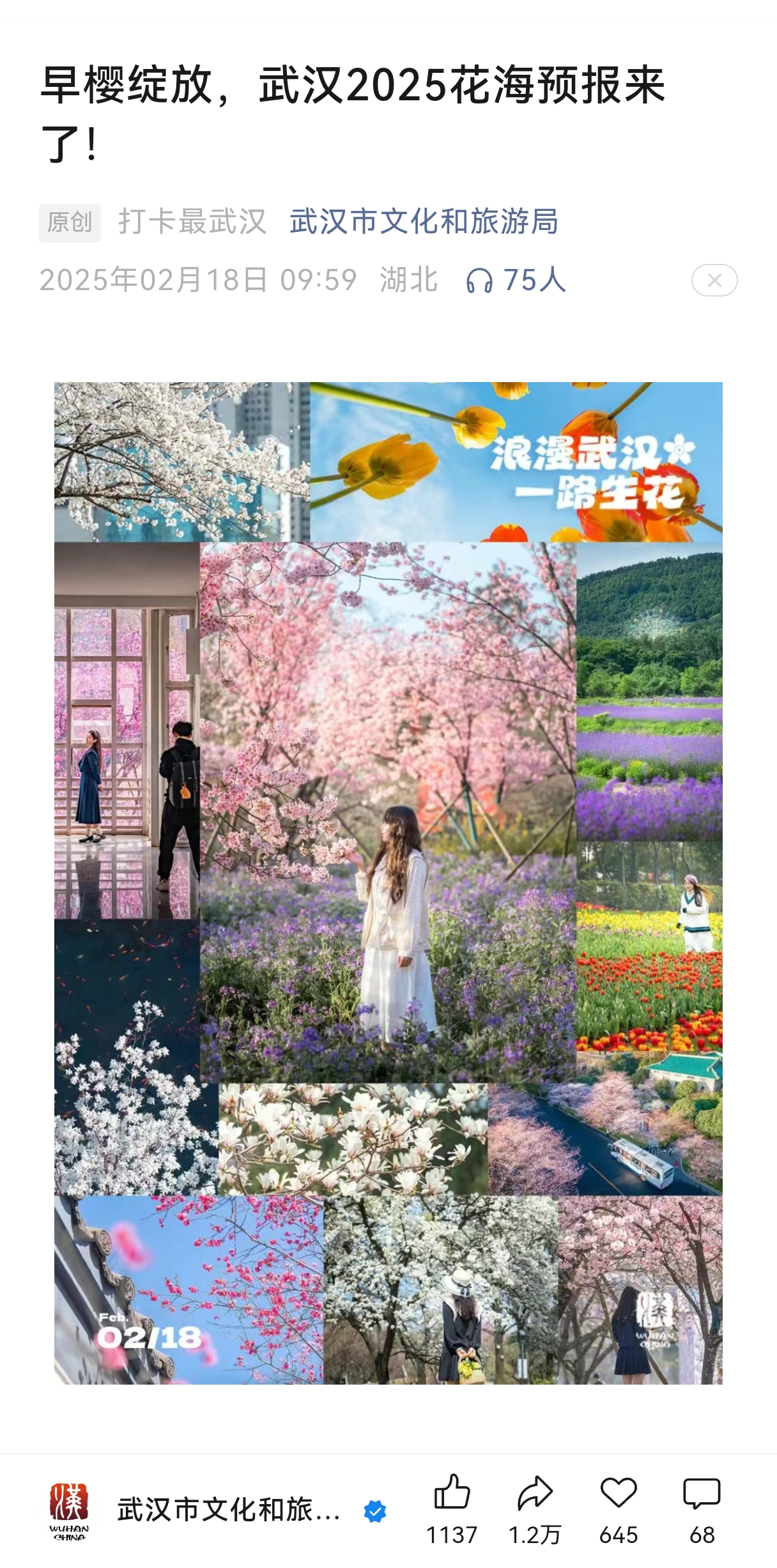 走好网上群众路线百个成绩突出账号展播——武汉市文化和旅游局：用创意点亮城市“IP”