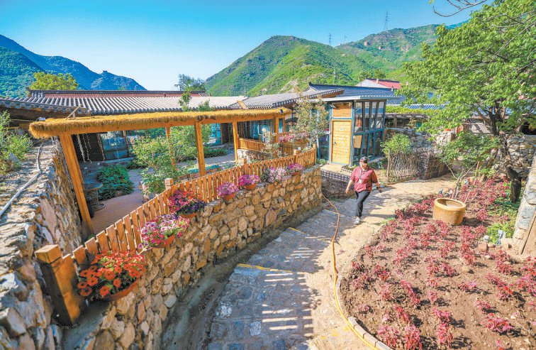 　　八达岭镇石峡村深耕长城文旅，打造精品民宿。本报记者 潘之望摄
