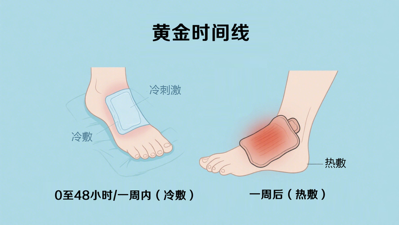运动健康 一起来丨运动损伤后冷敷还是热敷？记住“黄金时间线”才能加速恢复不加重