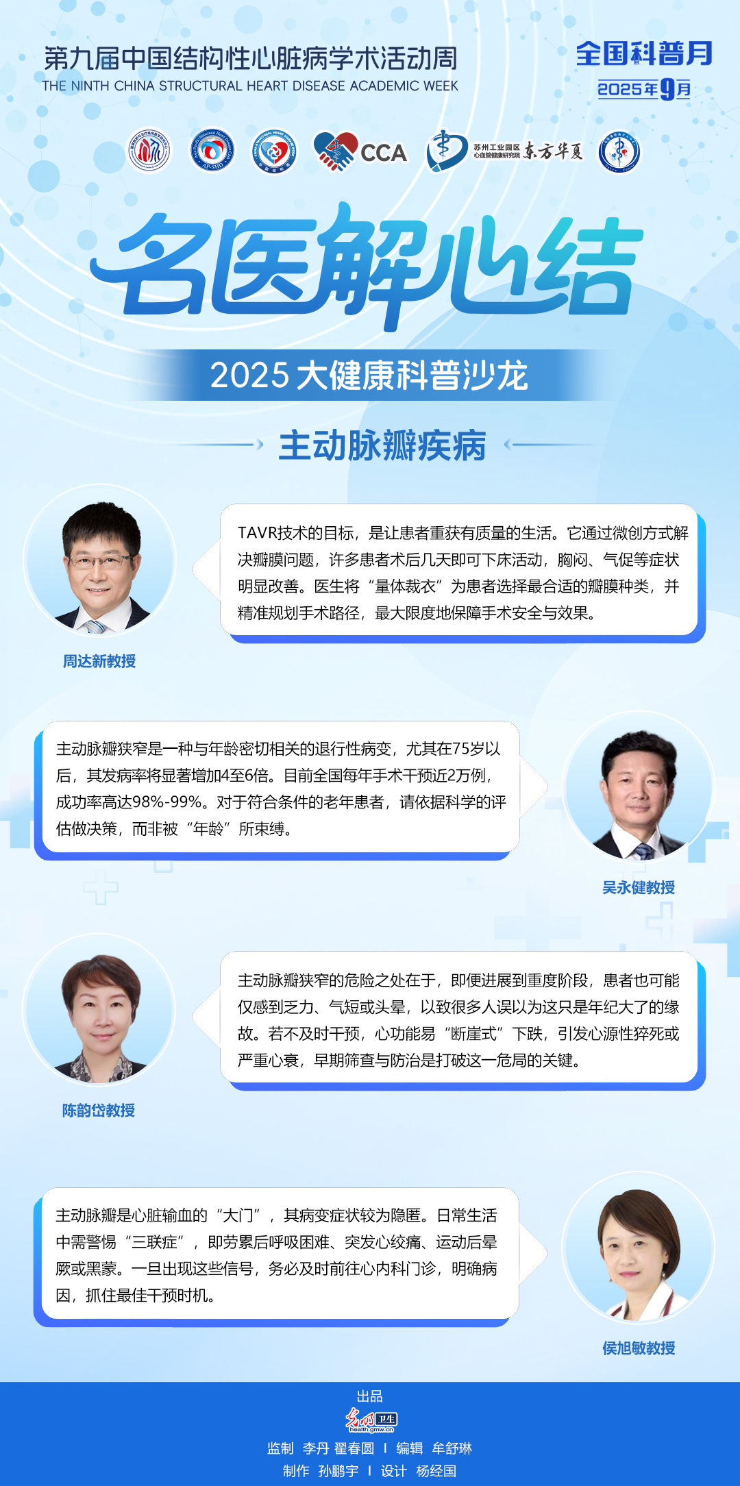 【全国科普月】2025中国结构周科普海报|主动脉瓣疾病：守住心脏“总闸门”
