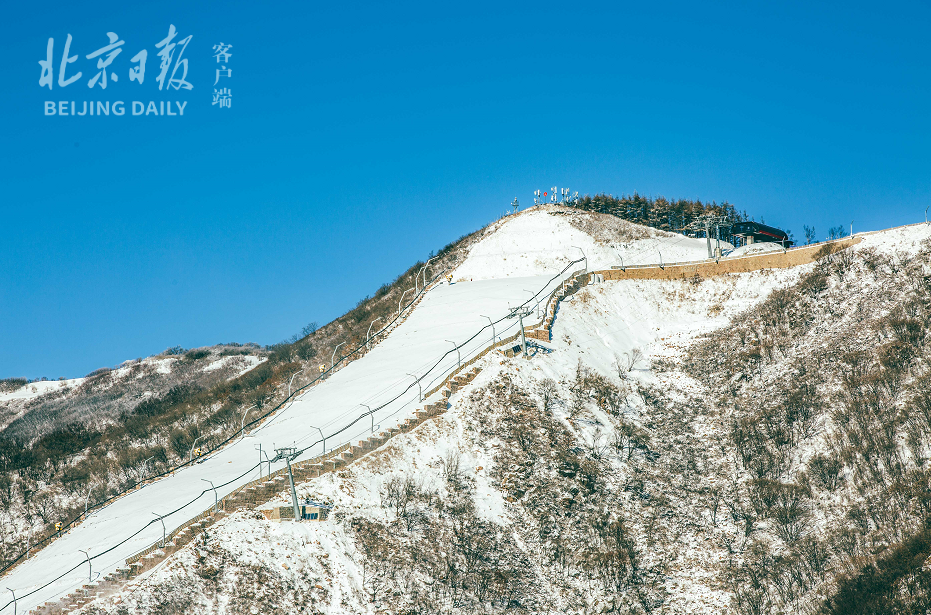 换个角度看冬奥延庆赛区！雪后“雪飞燕”振翅高飞